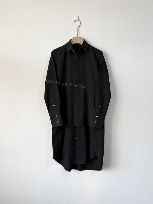 Yohji Yamamoto Double-Layer Wool Shirt Coat