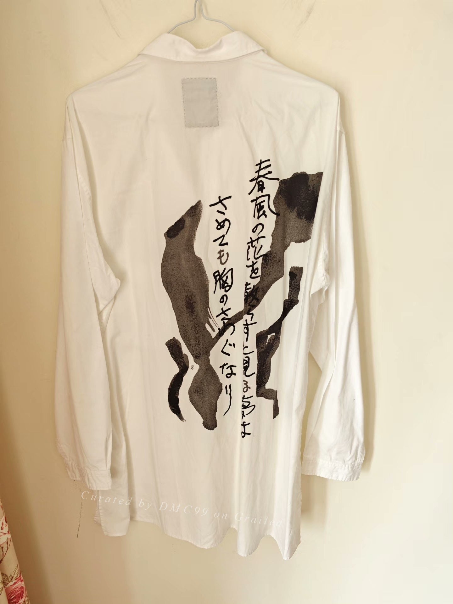 Yohji Yamamoto 20SS Ink Poem Shirt