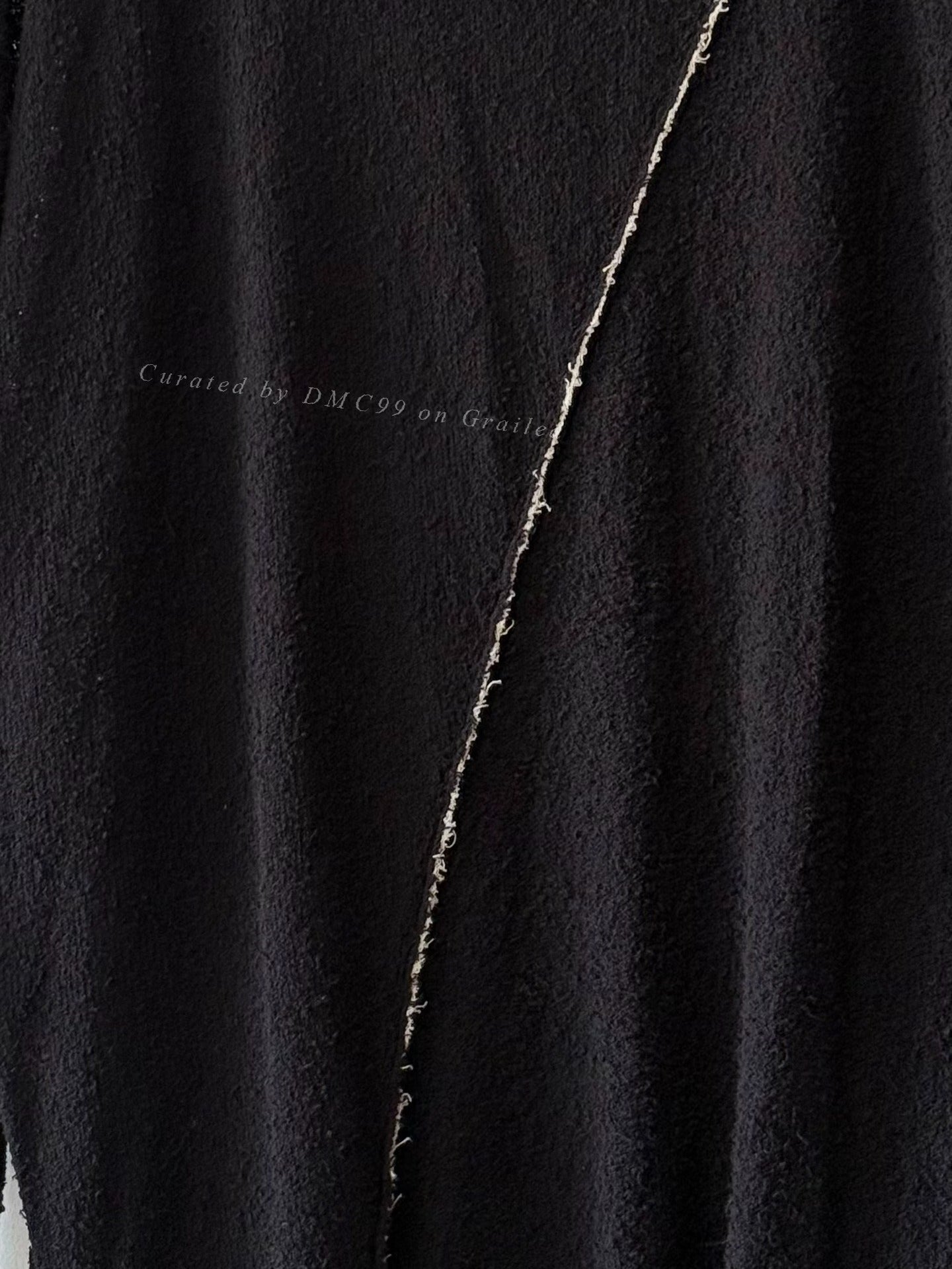 Yohji Yamamoto Asymmetrical Textured Knit Sweater
