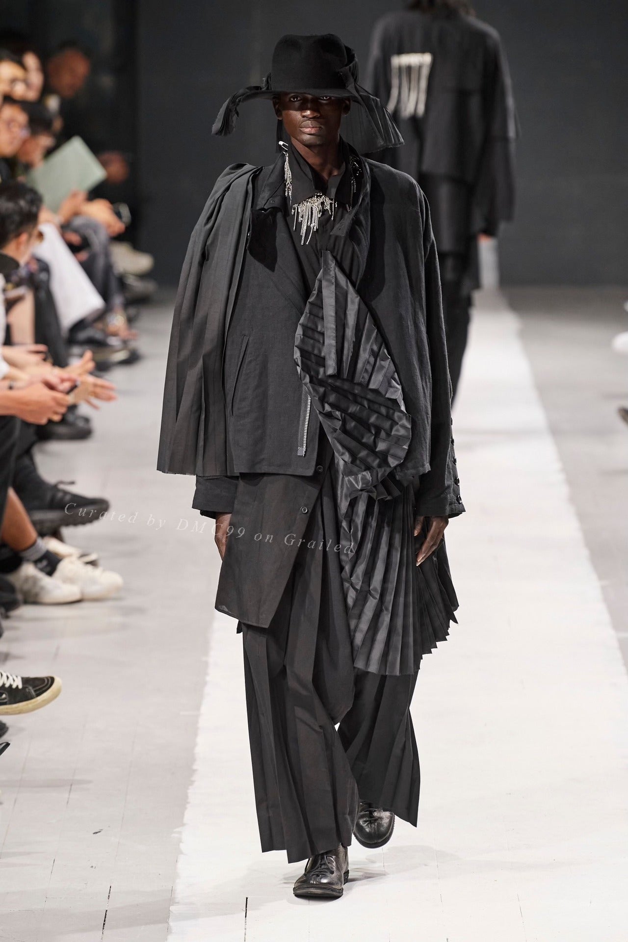 Yohji Yamamoto Pleated Patch Shirt