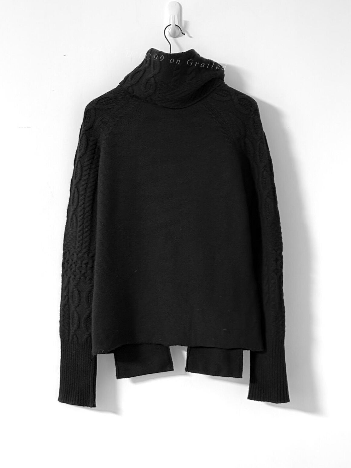 Yohji Yamamoto Turtleneck Cable Knit Sweater