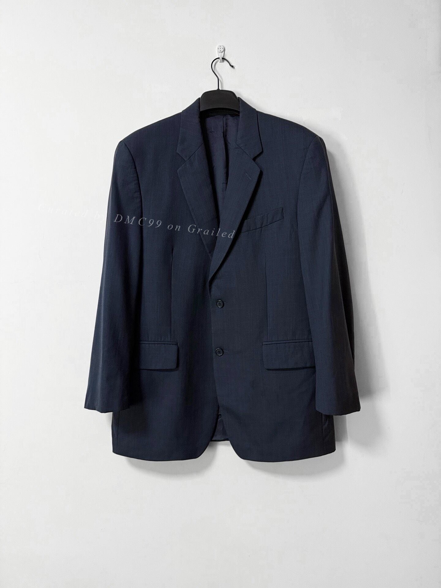 RALPH LAUREN Navy Stripe Casual Blazer