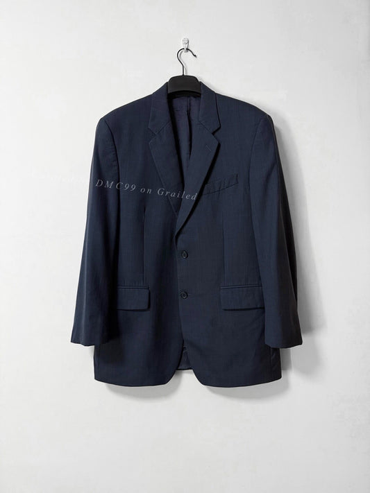 RALPH LAUREN Navy Stripe Casual Blazer