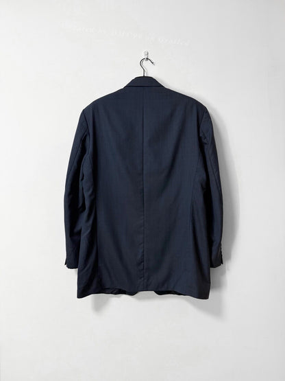 RALPH LAUREN Navy Stripe Casual Blazer