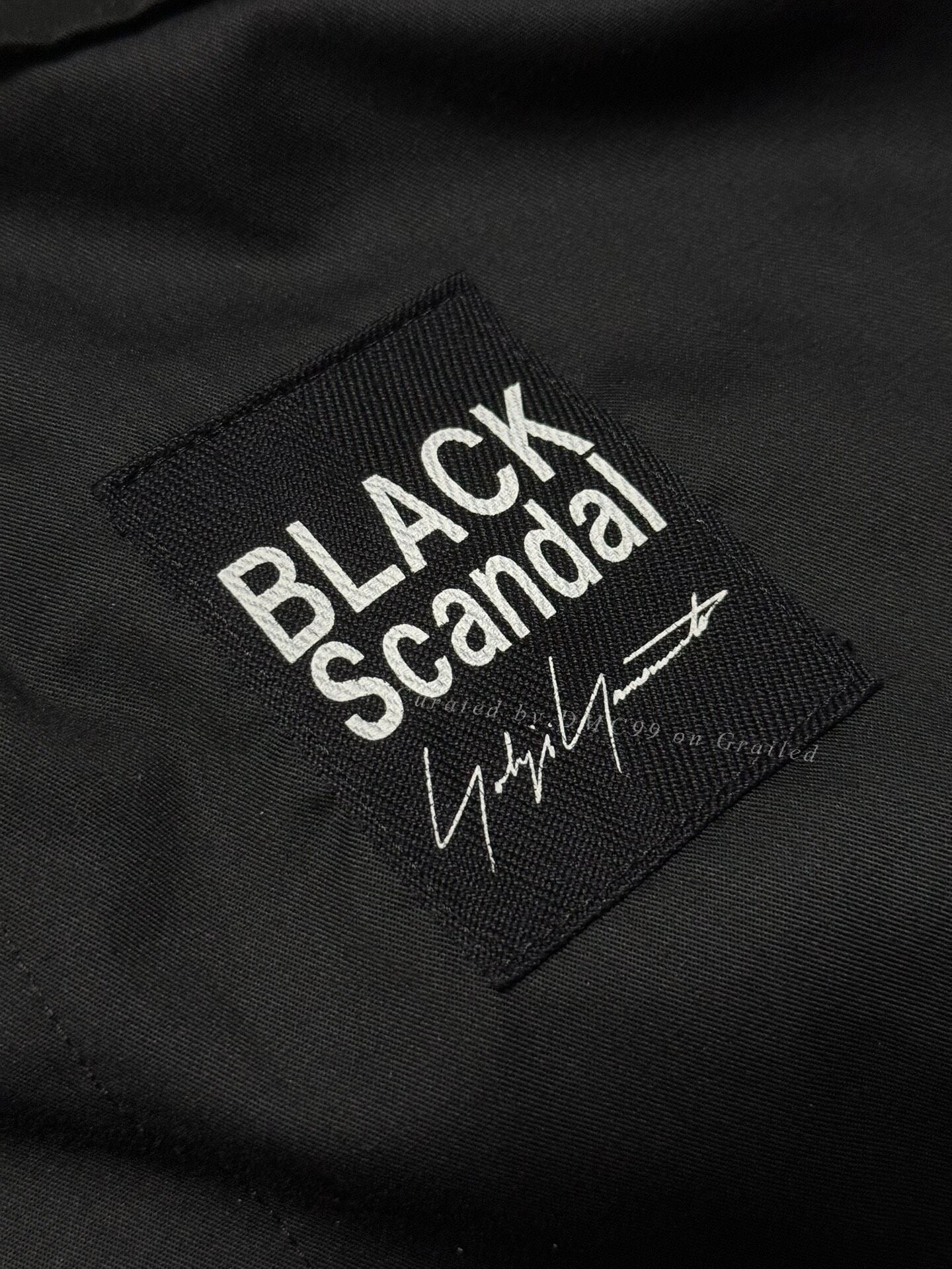 Yohji Yamamoto BLACK Scandal 19SS Wide-Leg Kendo Pants