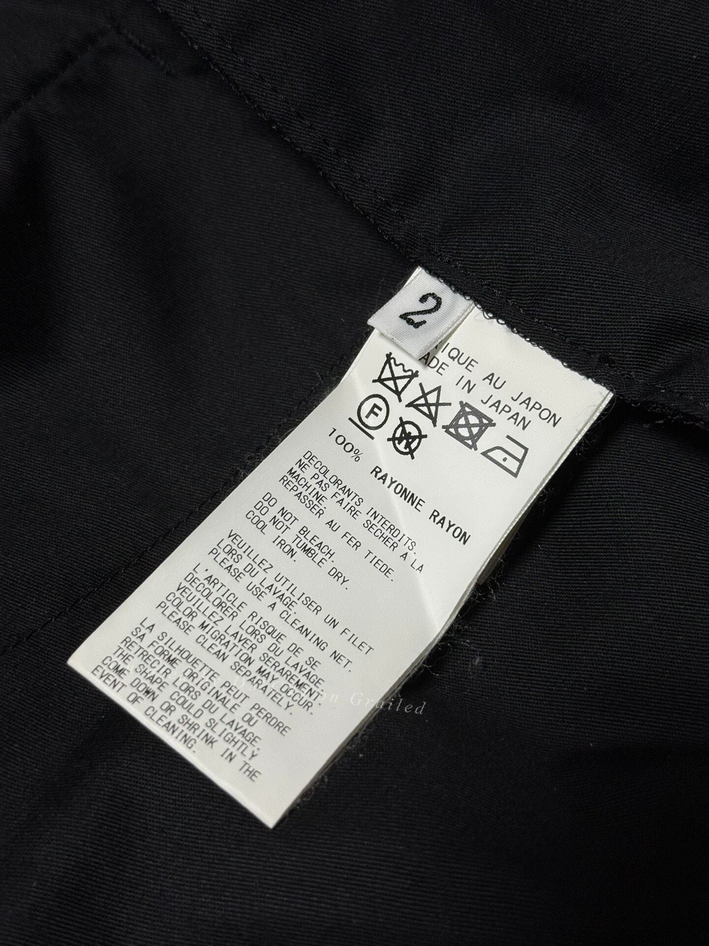 Yohji Yamamoto BLACK Scandal 19SS Wide-Leg Kendo Pants