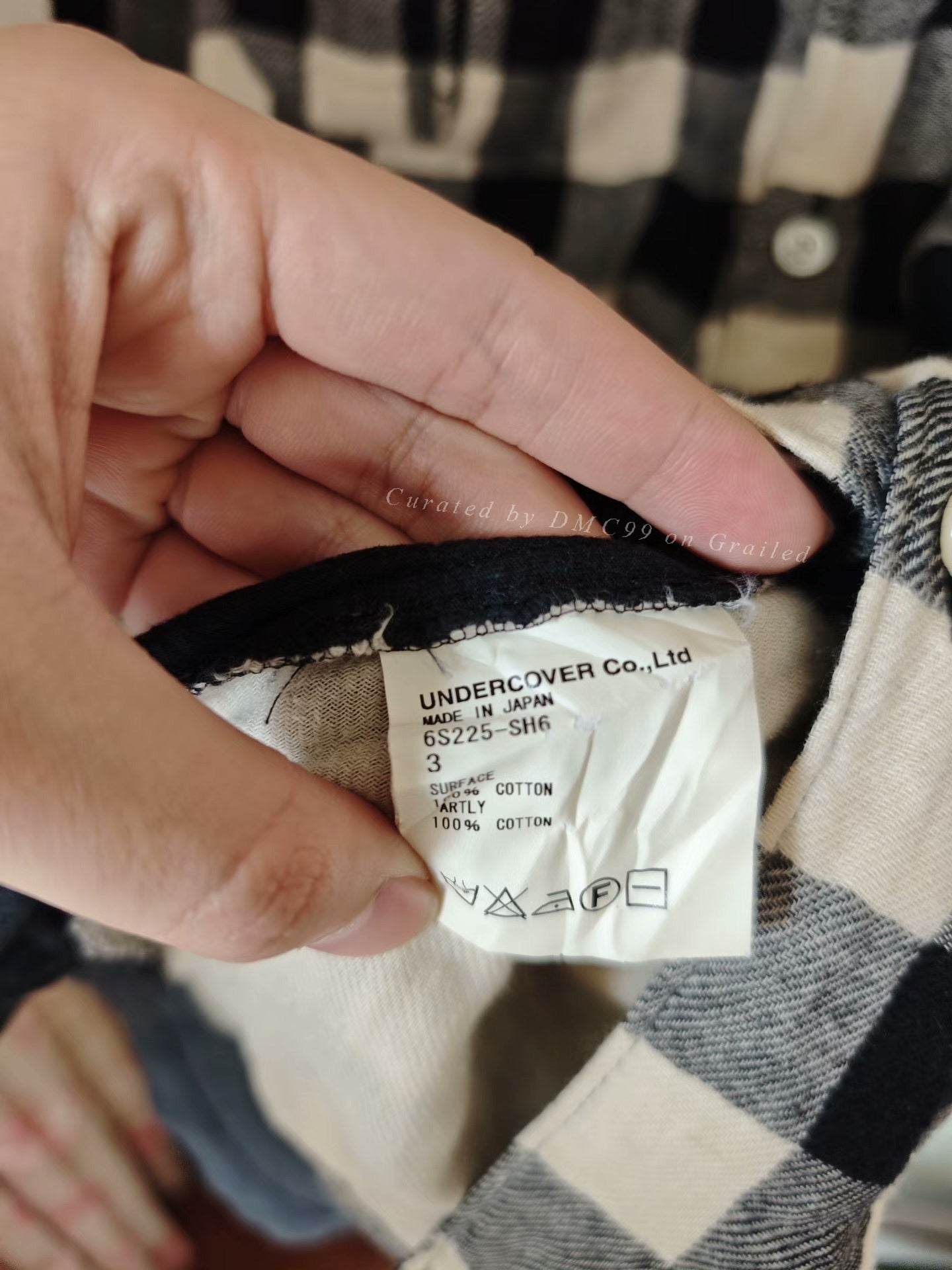 Undercover 06SS Plaid Shirt