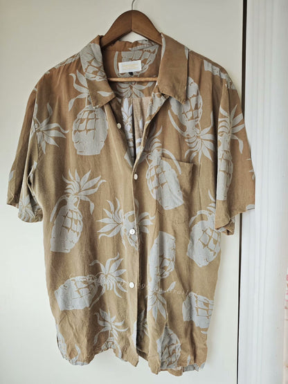 Undercover 98SS Anti-War Pineapple Grenade Shirt