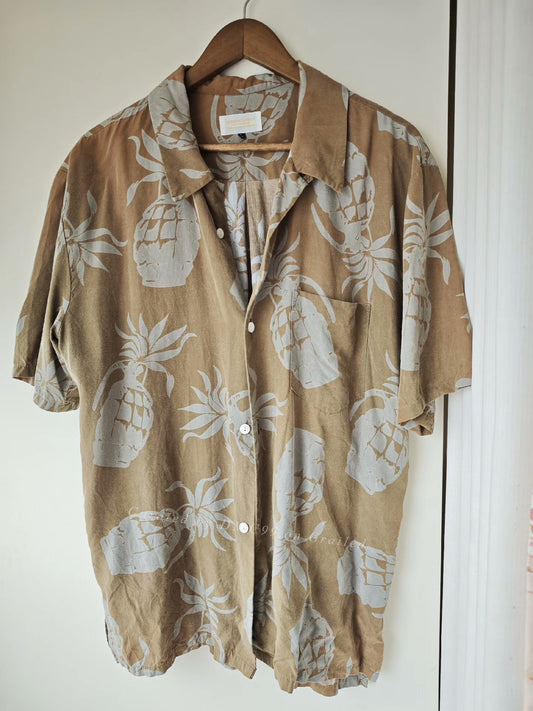 Undercover 98SS Anti-War Pineapple Grenade Shirt