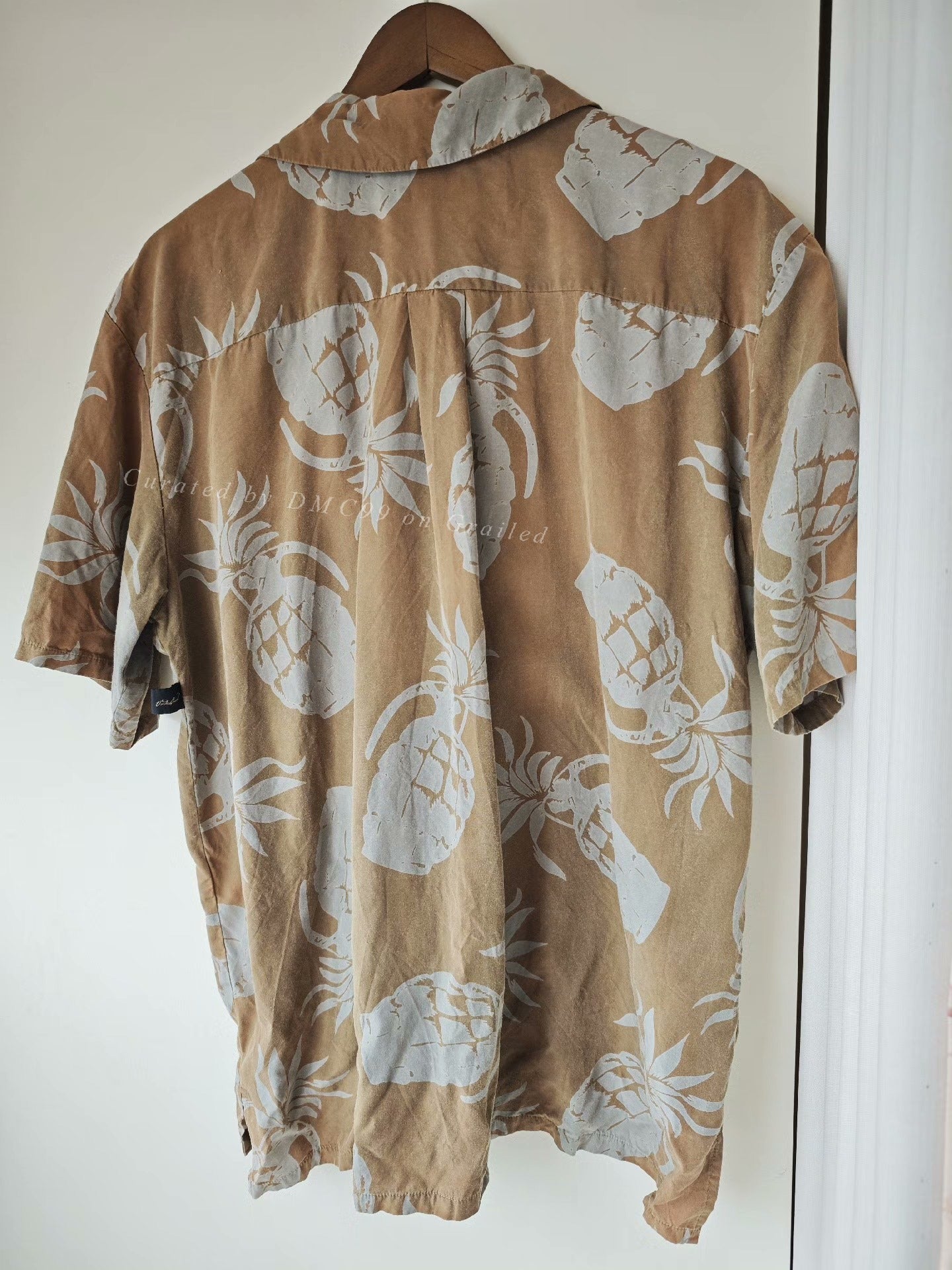 Undercover 98SS Anti-War Pineapple Grenade Shirt