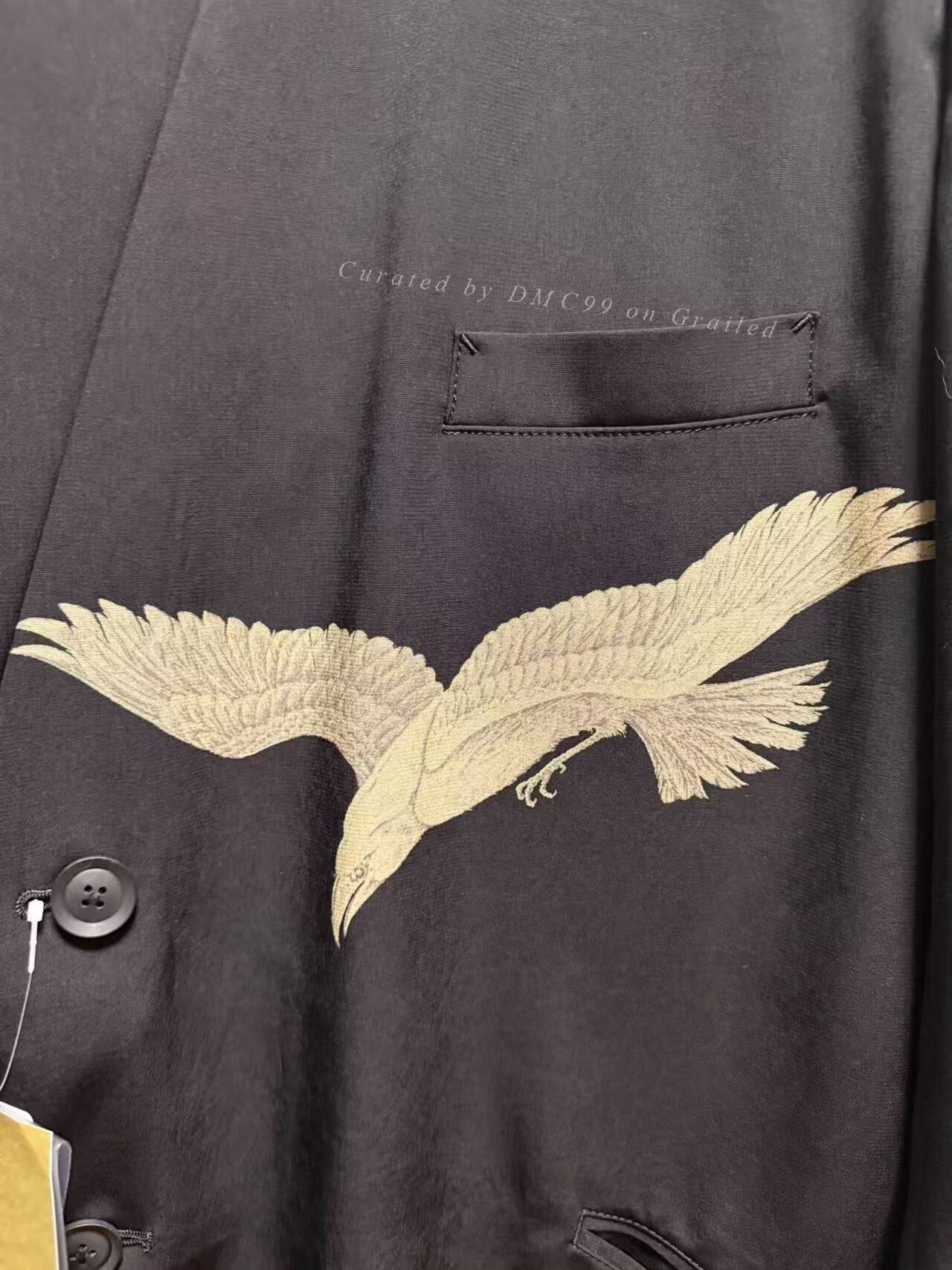 Yohji Yamamoto 26SS Triacetate Crow Blazer