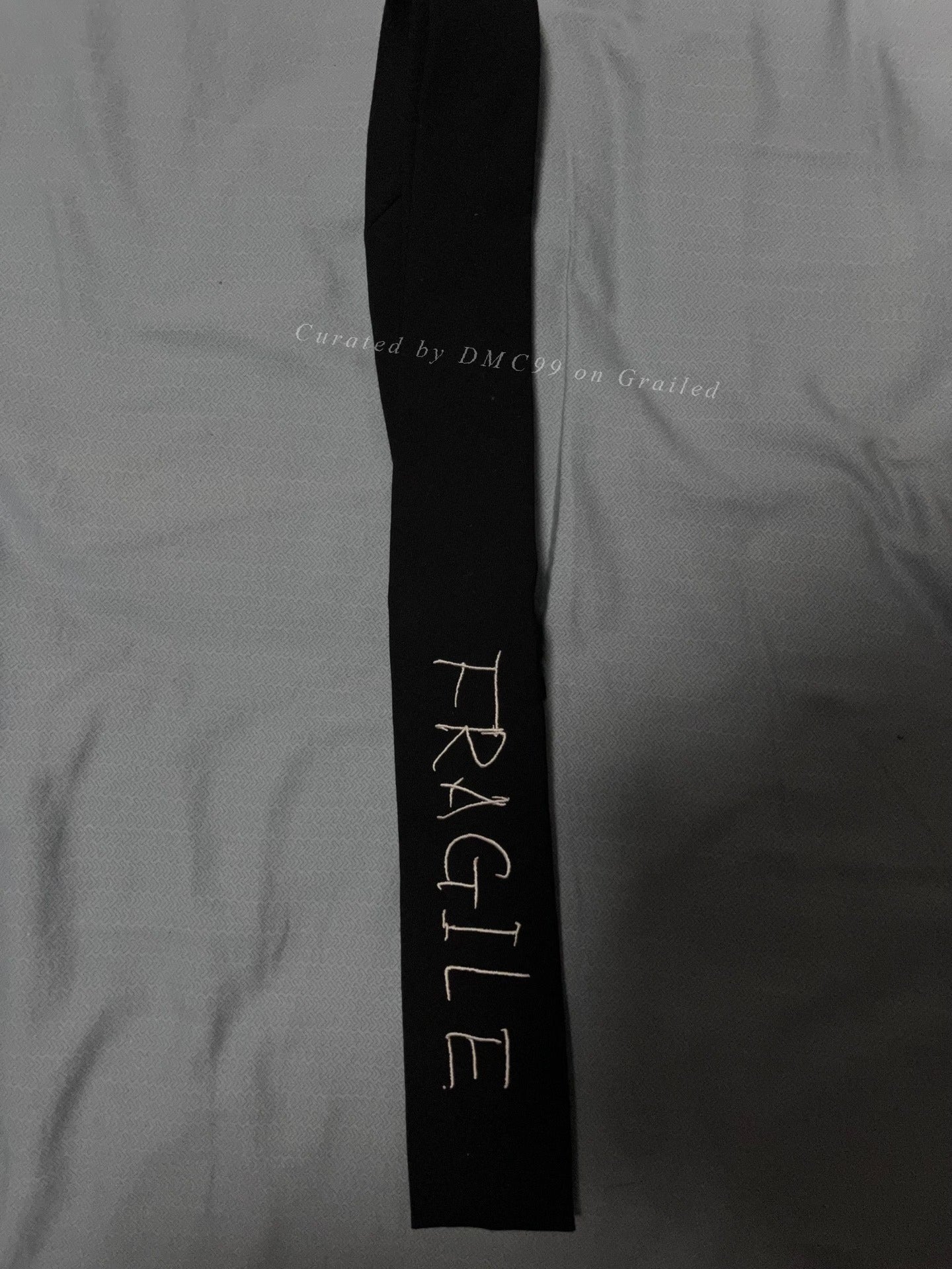 Yohji Yamamoto Fragile Embroidery Tie
