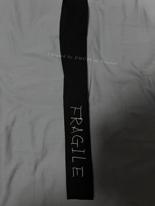 Yohji Yamamoto Fragile Embroidery Tie
