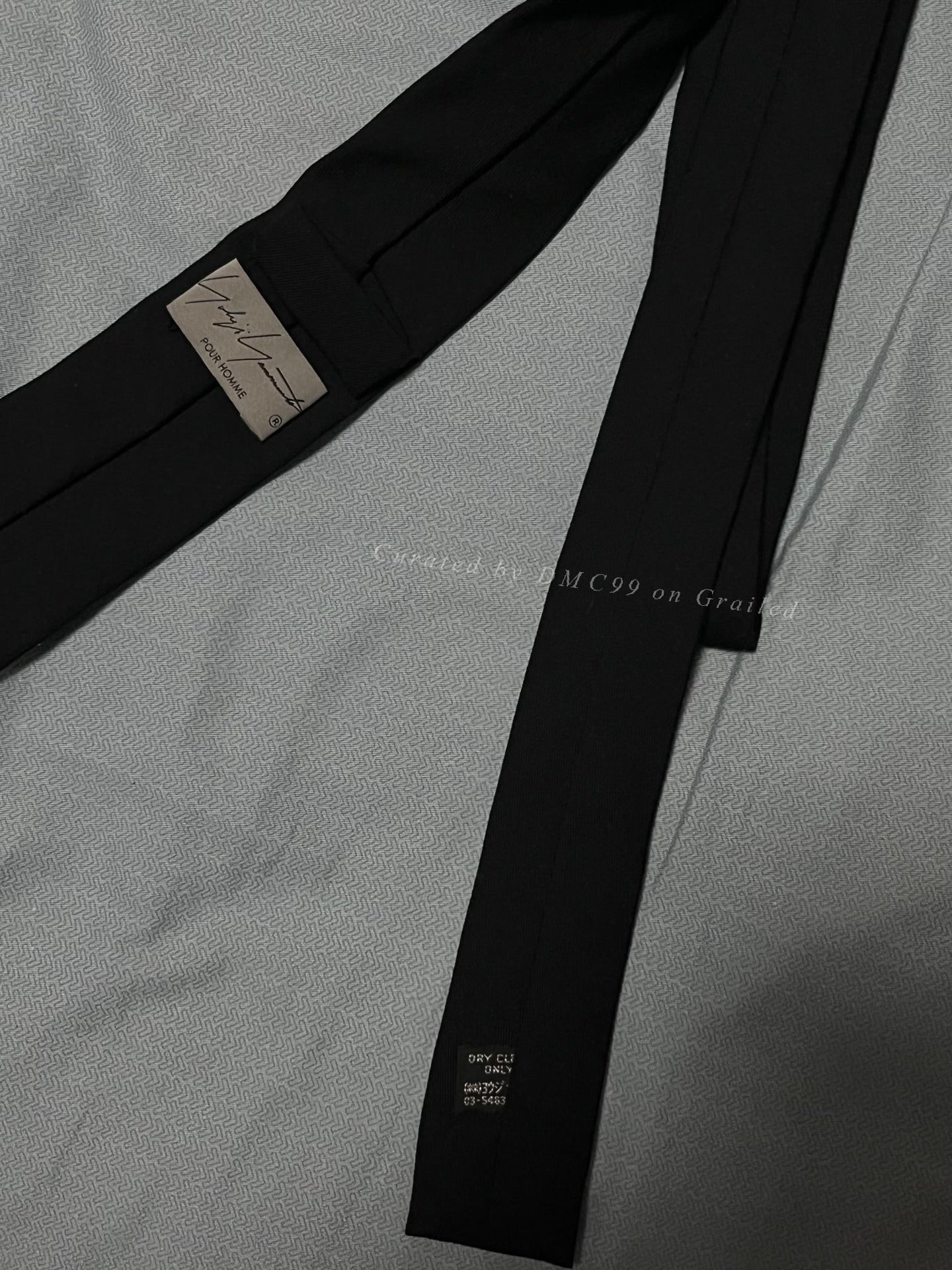Yohji Yamamoto Fragile Embroidery Tie