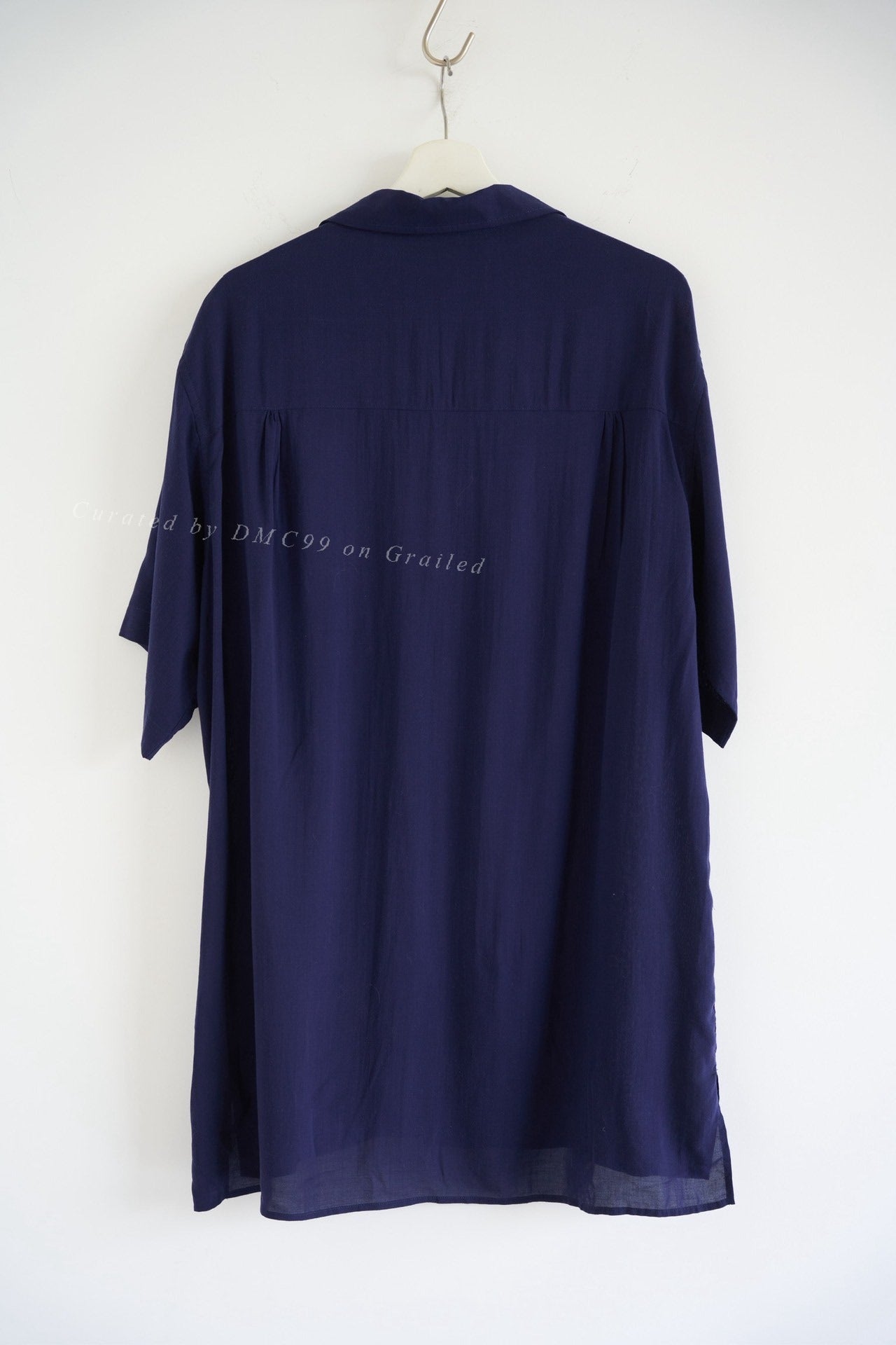 Yohji Yamamoto 25SS Indigo Open-Collar Shirt