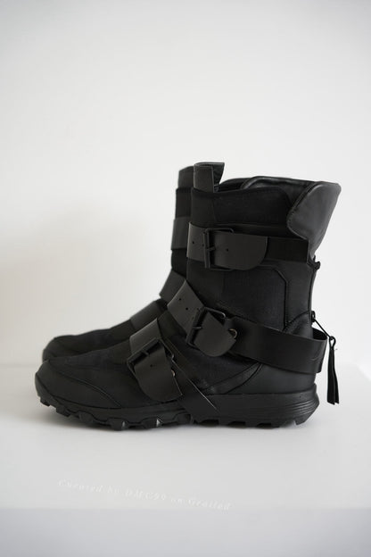Yohji Yamamoto 17AW Leather Buckle Zip Boots