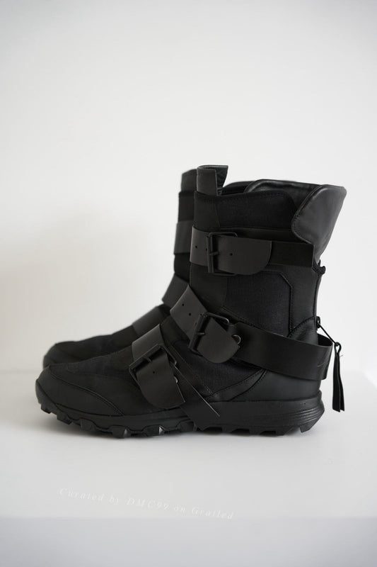 Yohji Yamamoto 17AW Leather Buckle Zip Boots