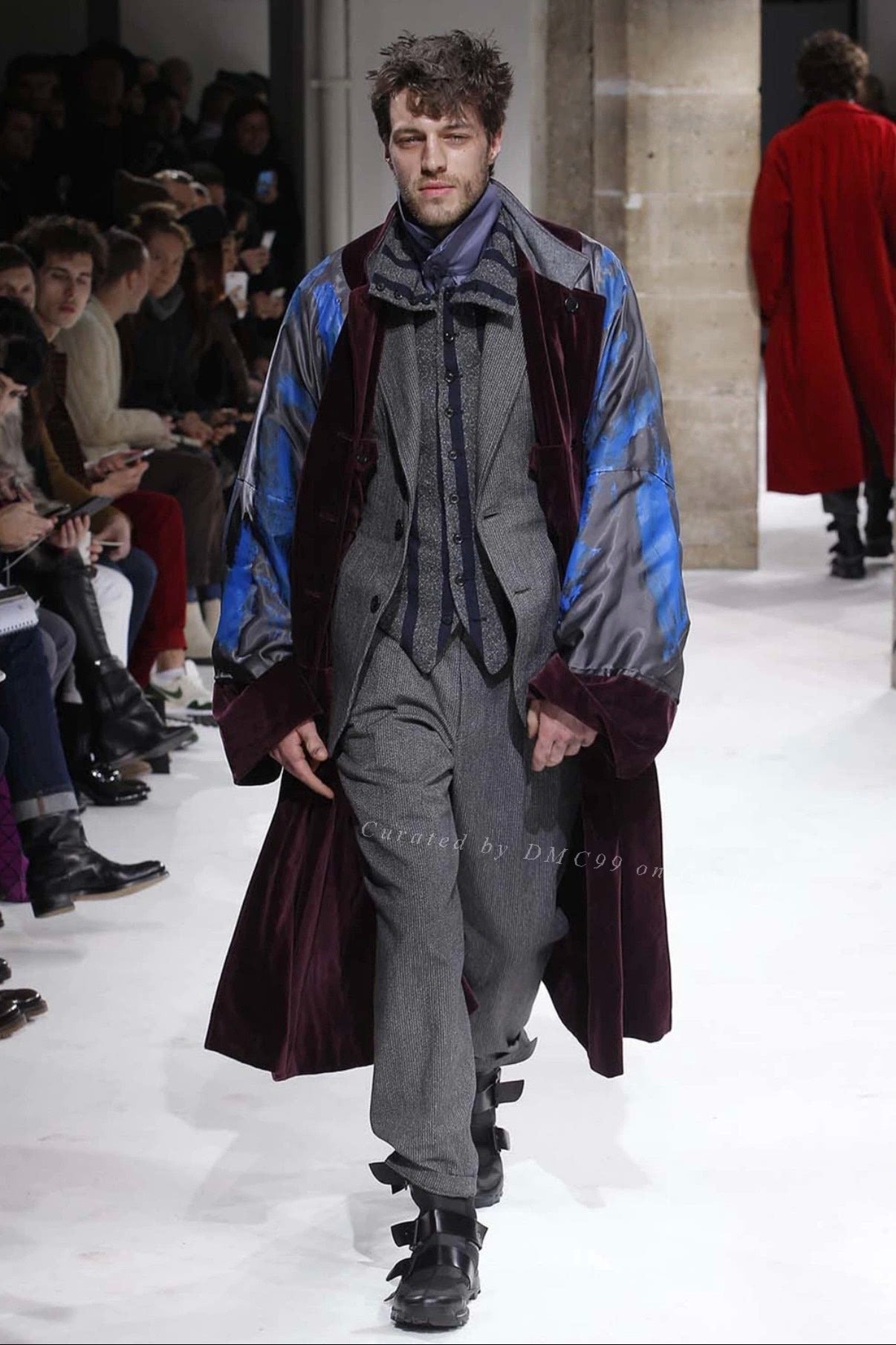 Yohji Yamamoto 17AW Leather Buckle Zip Boots