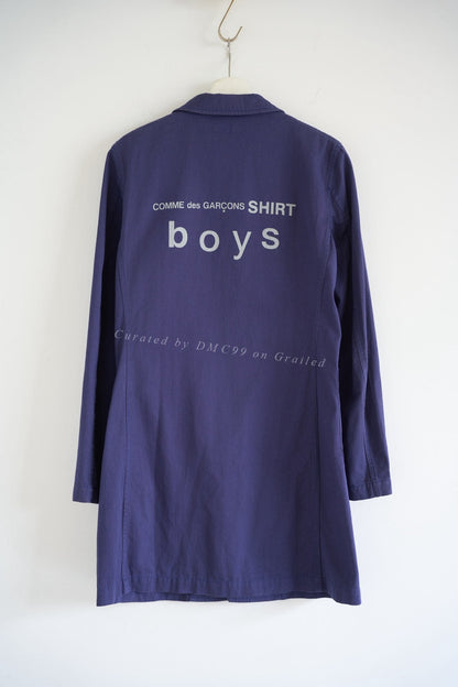 Comme des Garçons Shirt Boys Printed Trench Coat