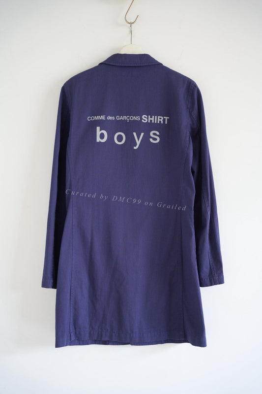 Comme des Garçons Shirt Boys Printed Trench Coat