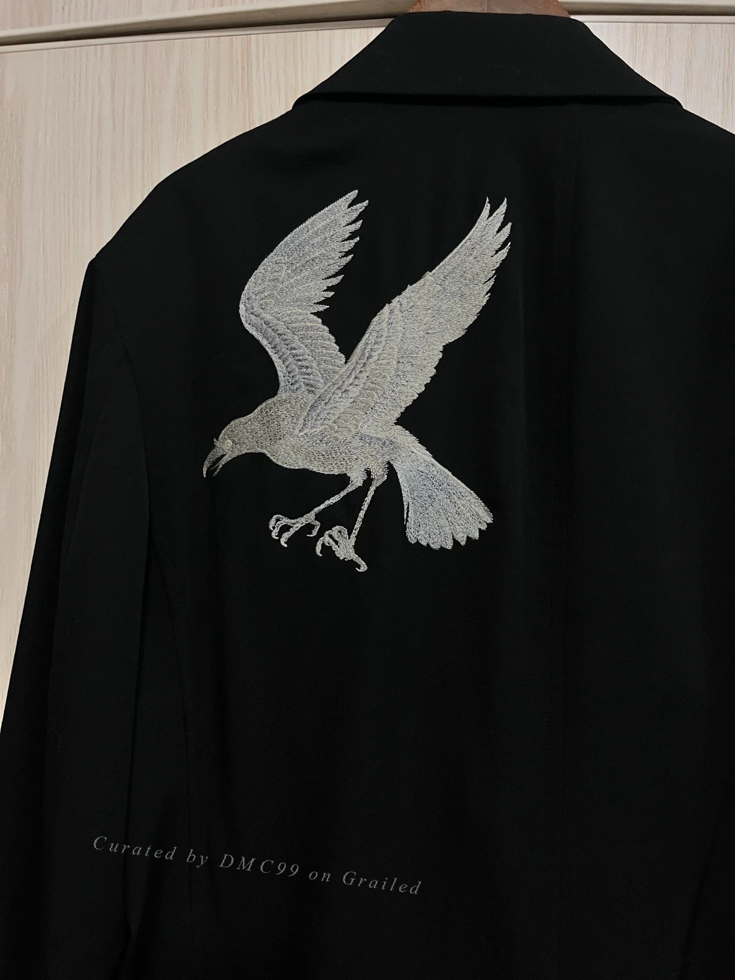 Yohji Yamamoto 21AW Embroidered Crow