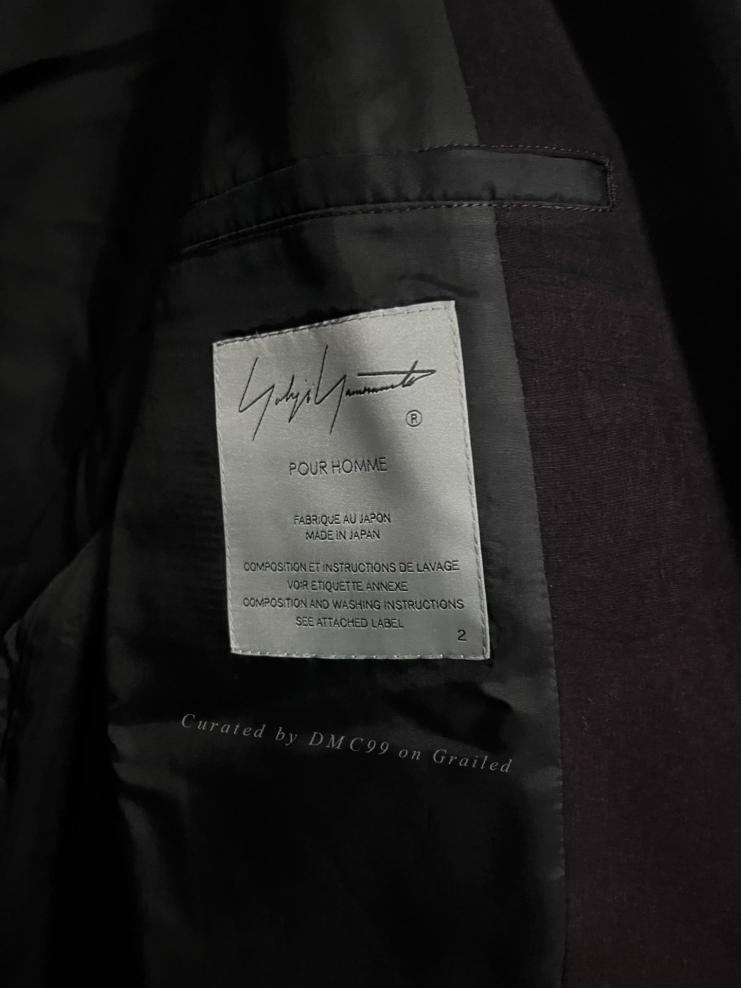 Yohji Yamamoto 25SS Triacetate Spider Web Blazer