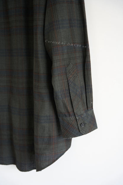 Yohji Yamamoto 24SS Plaid Zip Shirt