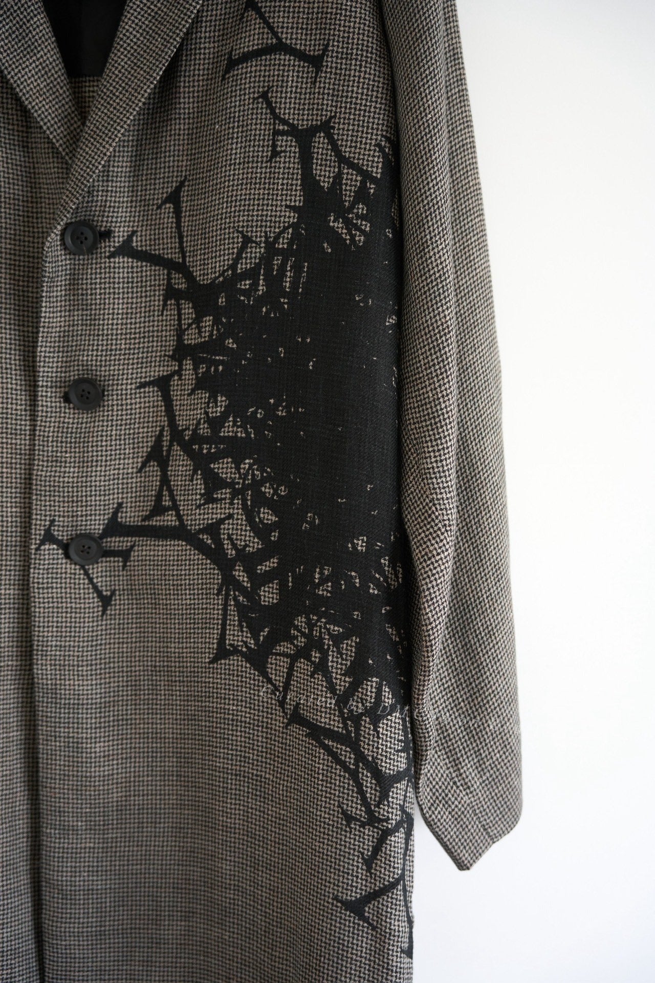 Yohji Yamamoto 24SS Houndstooth Coat