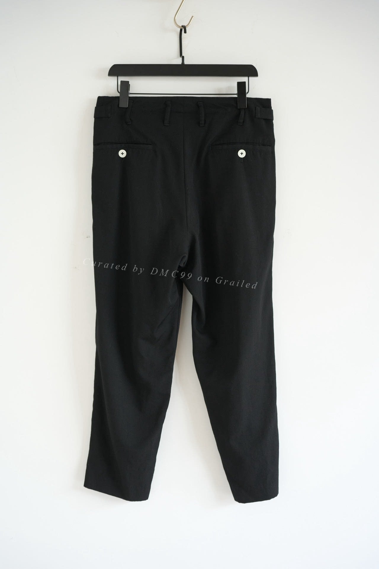 Yohji Yamamoto 19AW White Button Wool Trousers