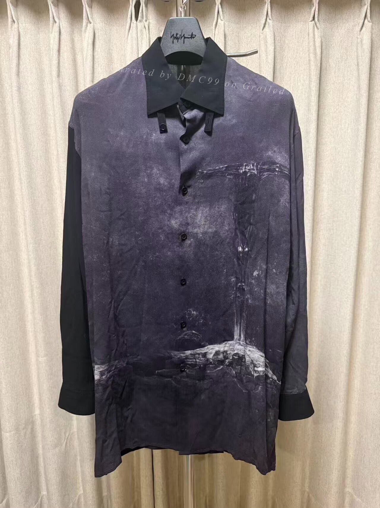 Yohji Yamamoto 22AW Beksiński Cross Shirt