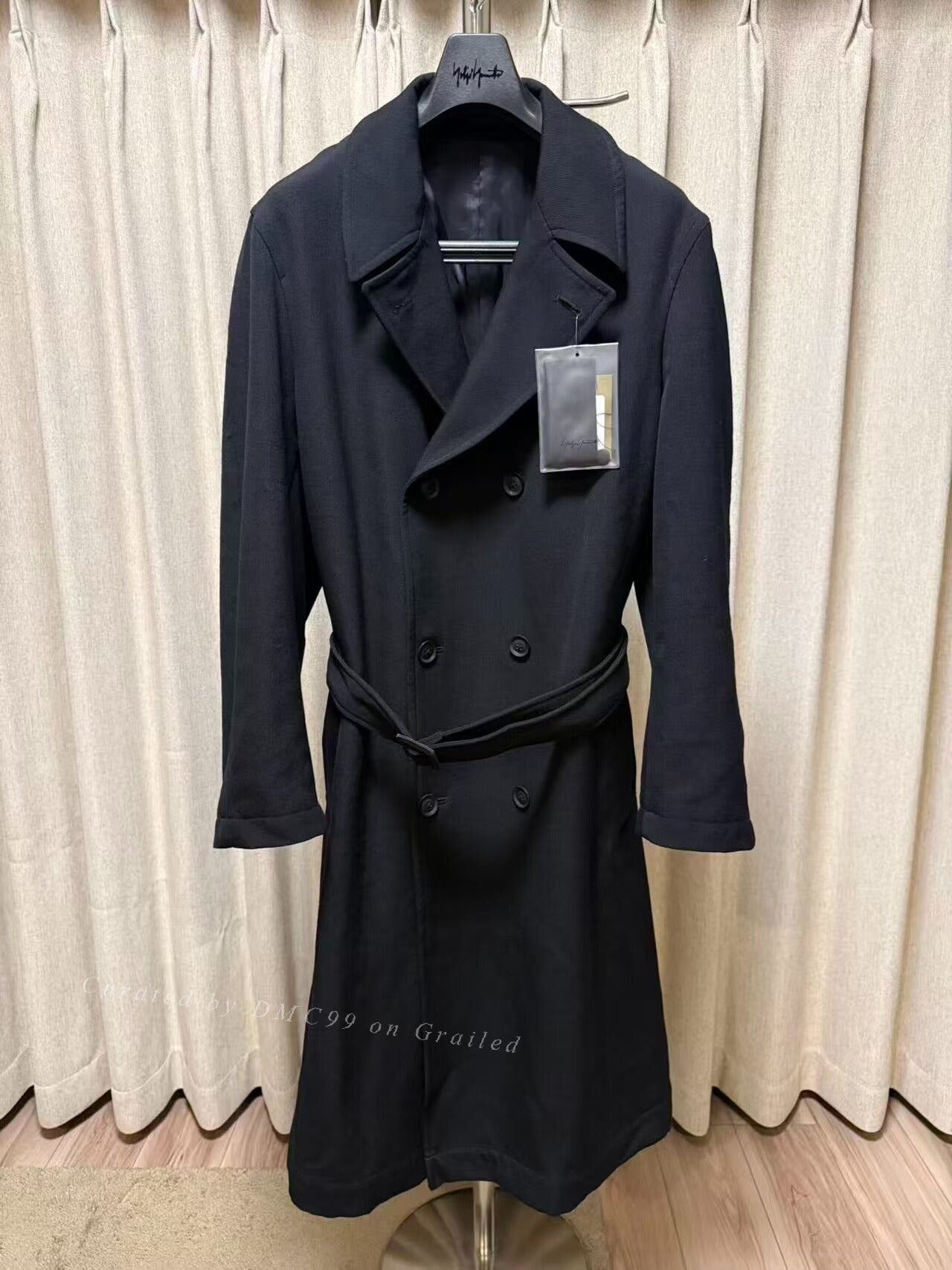 Yohji Yamamoto 23AW Double-Breasted Wool Coat