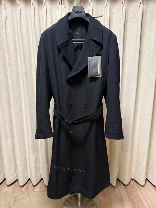 Yohji Yamamoto 23AW Double-Breasted Wool Coat