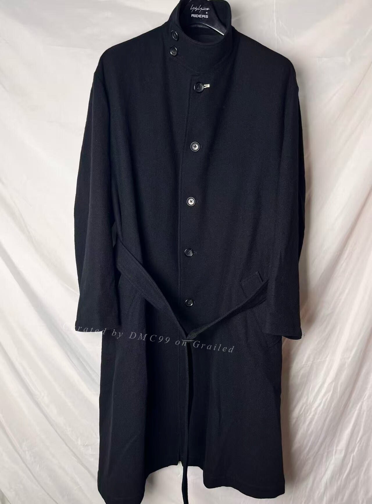 Yohji Yamamoto 22AW Flannel Stand Collar Coat