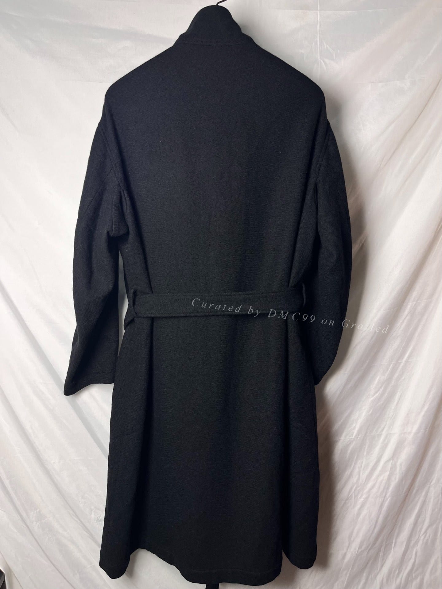Yohji Yamamoto 22AW Flannel Stand Collar Coat