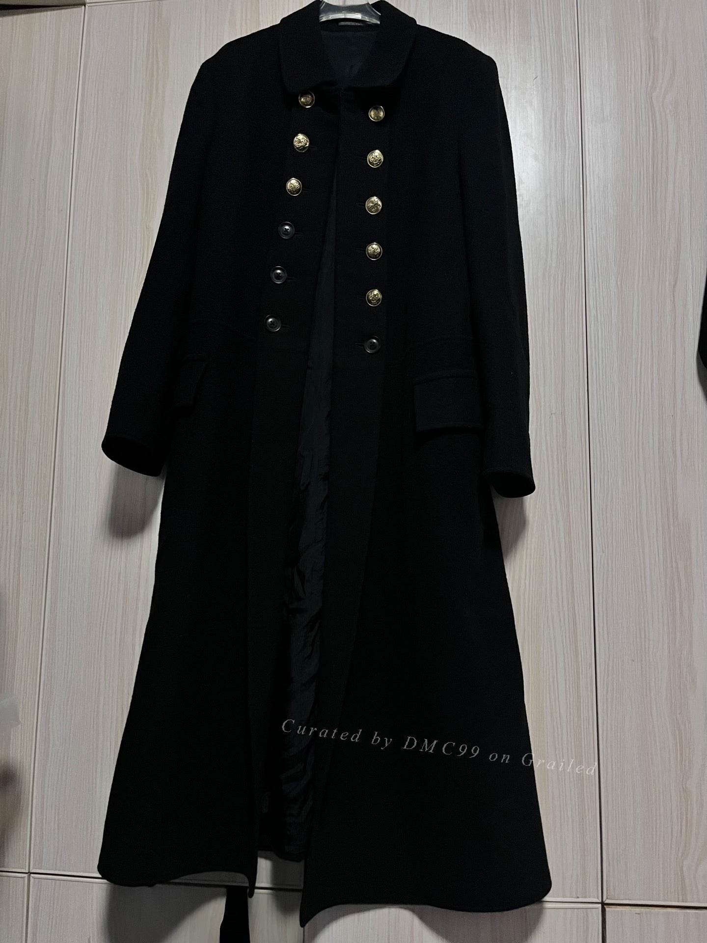 Yohji Yamamoto 19aw Gold Button Napoleon Coat