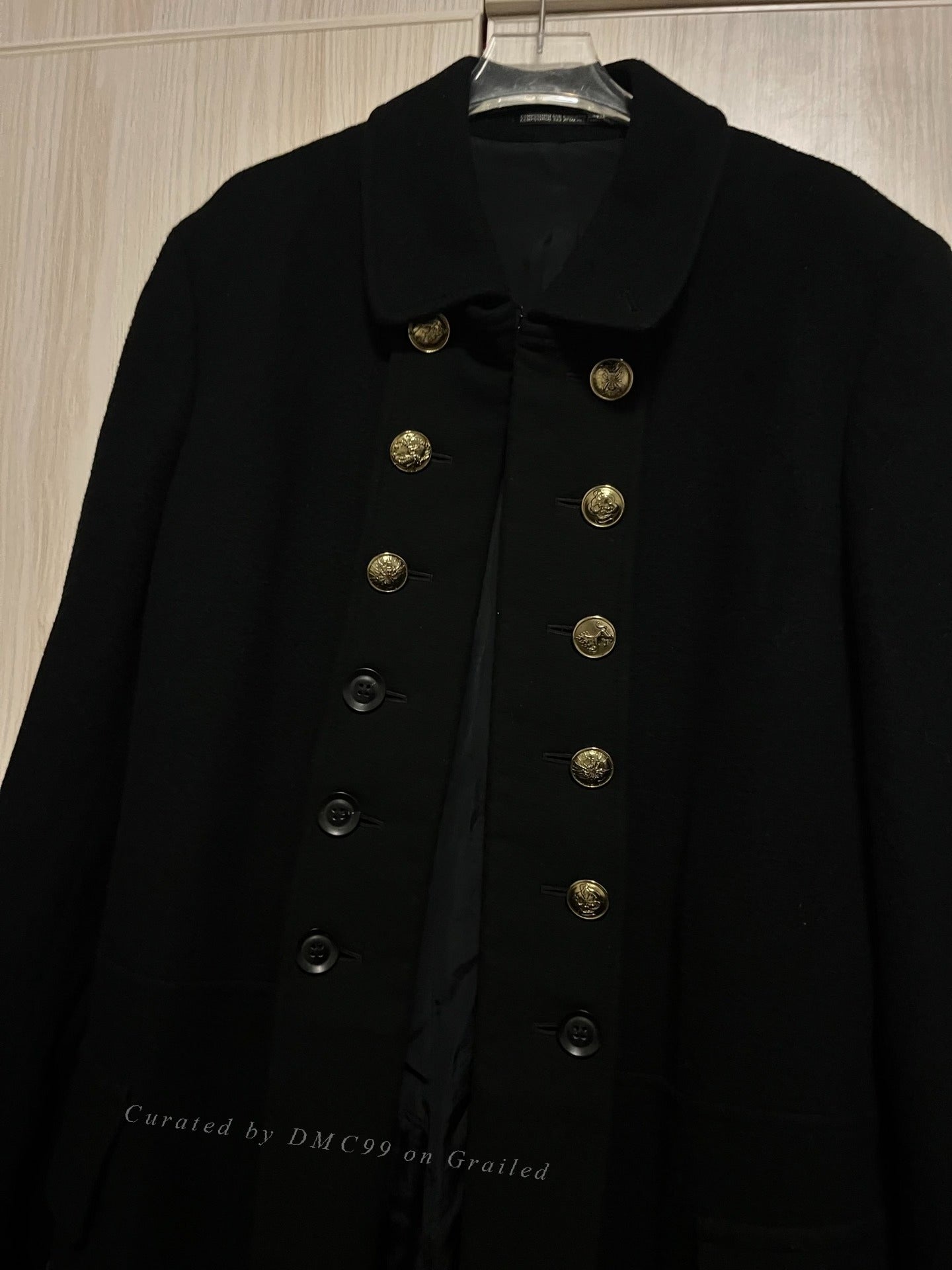 Yohji Yamamoto 19aw Gold Button Napoleon Coat