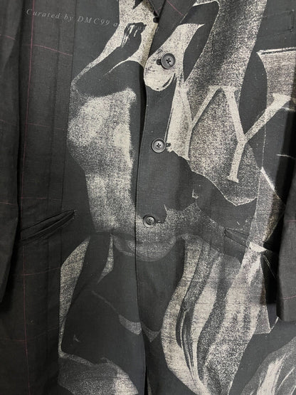 Yohji Yamamoto 2023 SS Linen Totem Coat