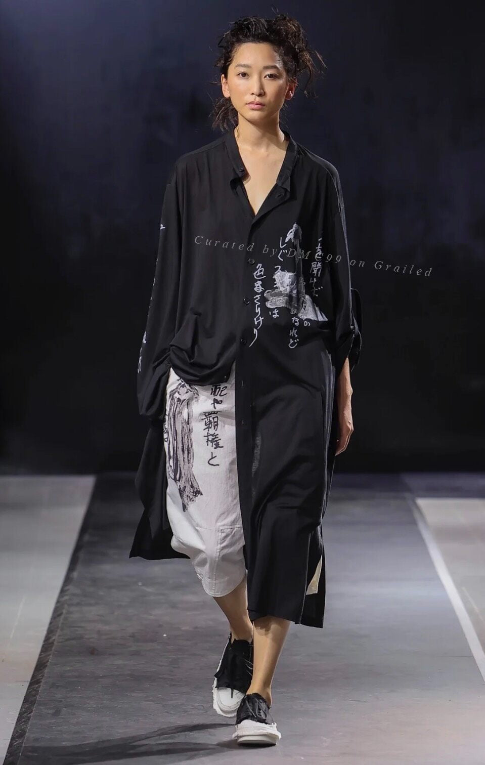 Yohji Yamamoto 25SS Printed Long Shirt