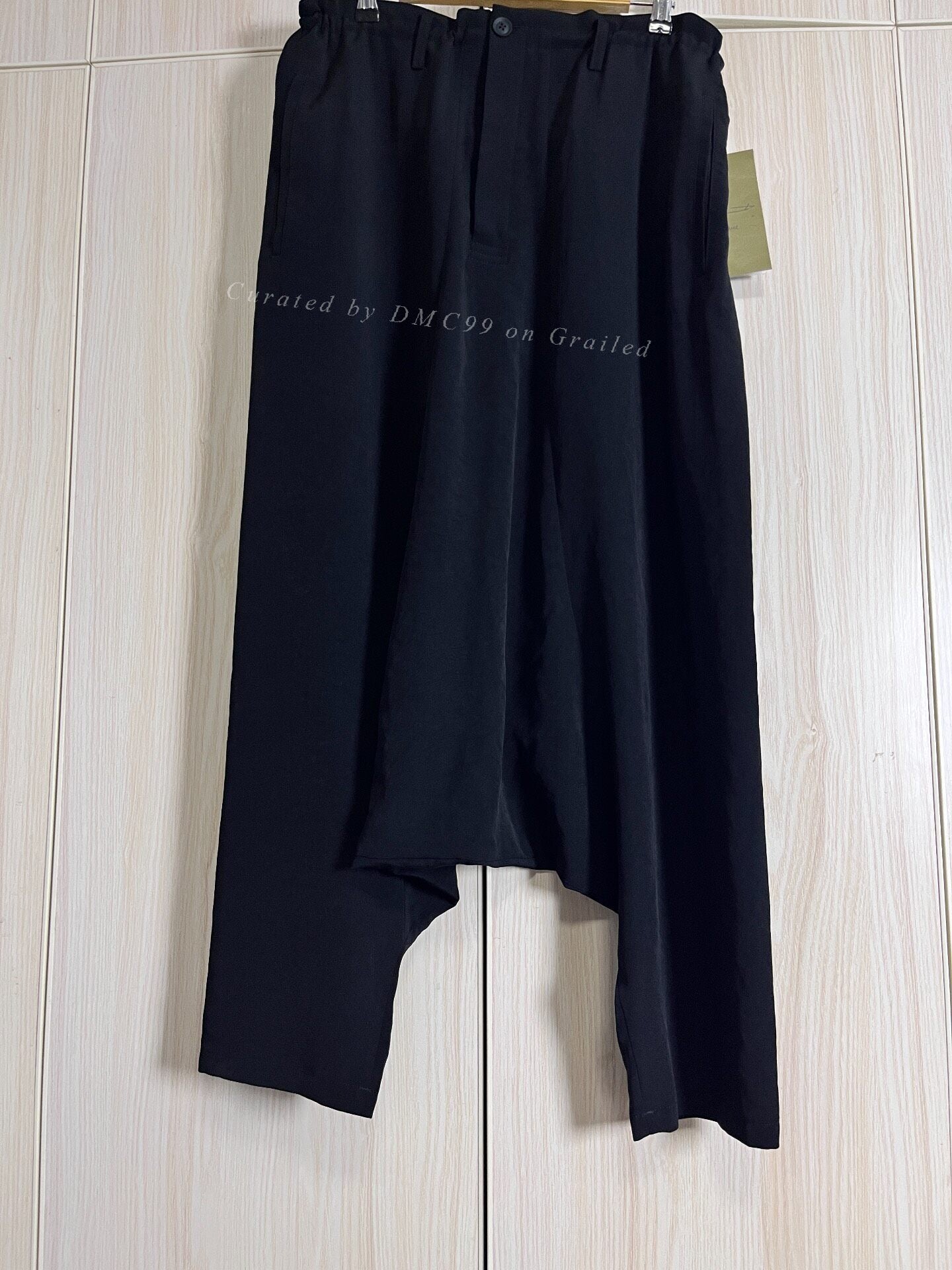 Yohji Yamamoto 25SS Triacetate Drop-Crotch Pants