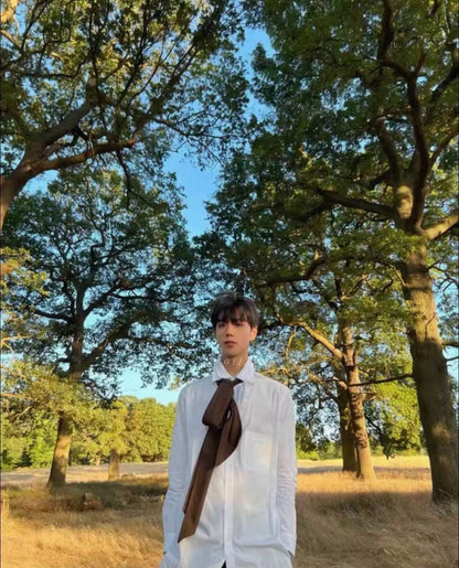 Yohji Yamamoto 22AW Double Scarf Collar Shirt