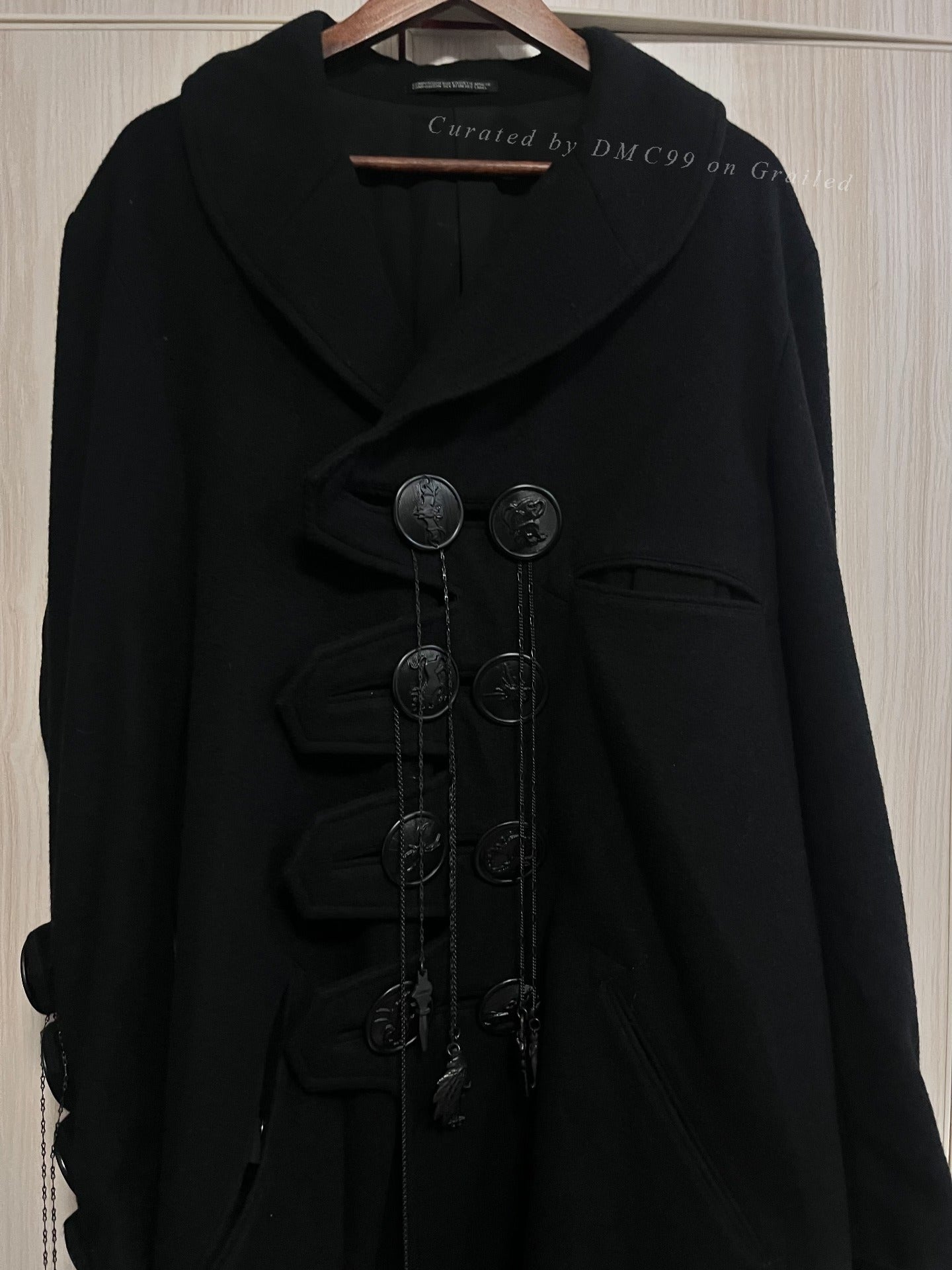 Yohji Yamamoto 19AS Shawl Collar Coat