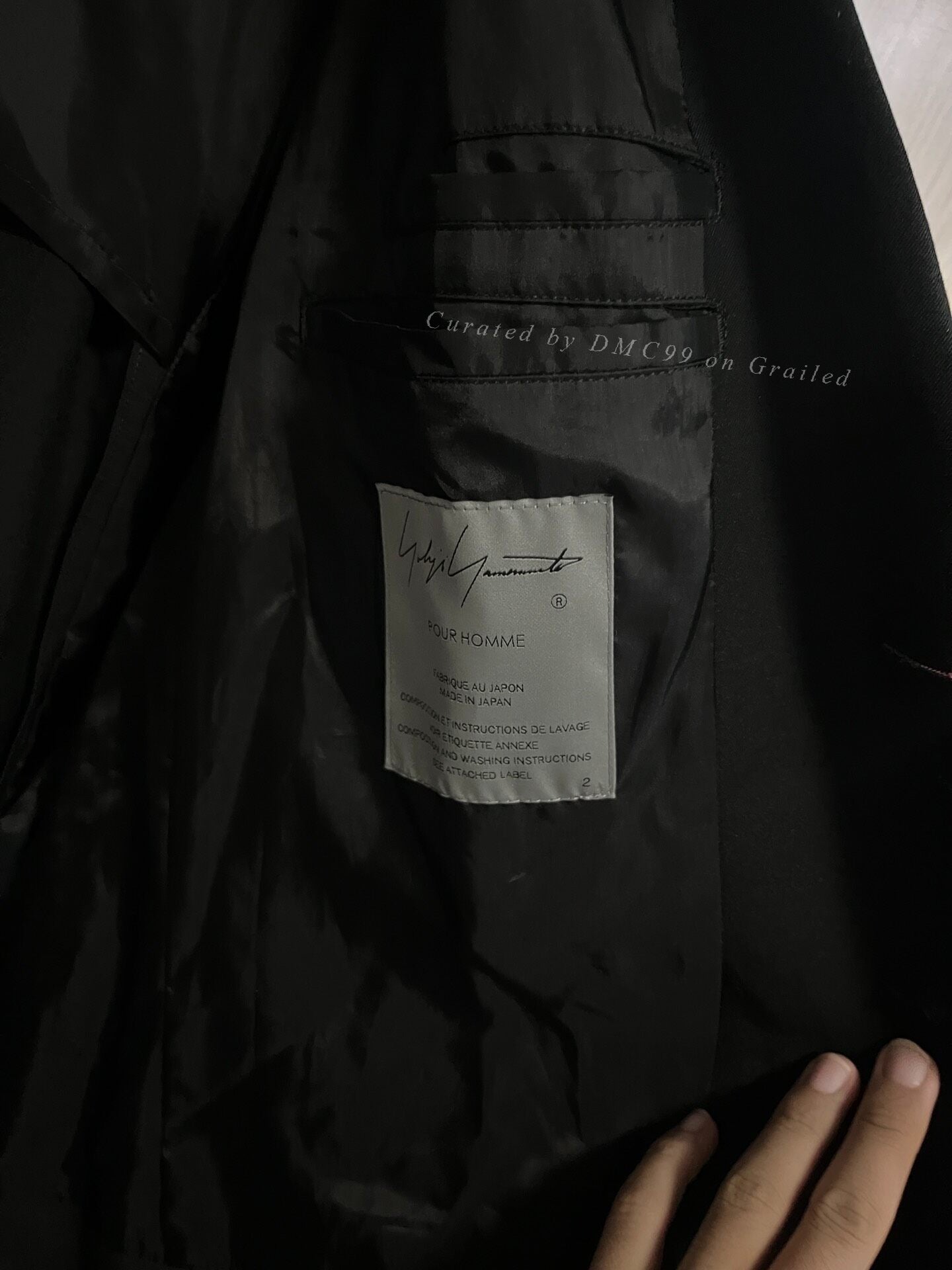 Yohji Yamamoto 25SS Cutout Wool Coat