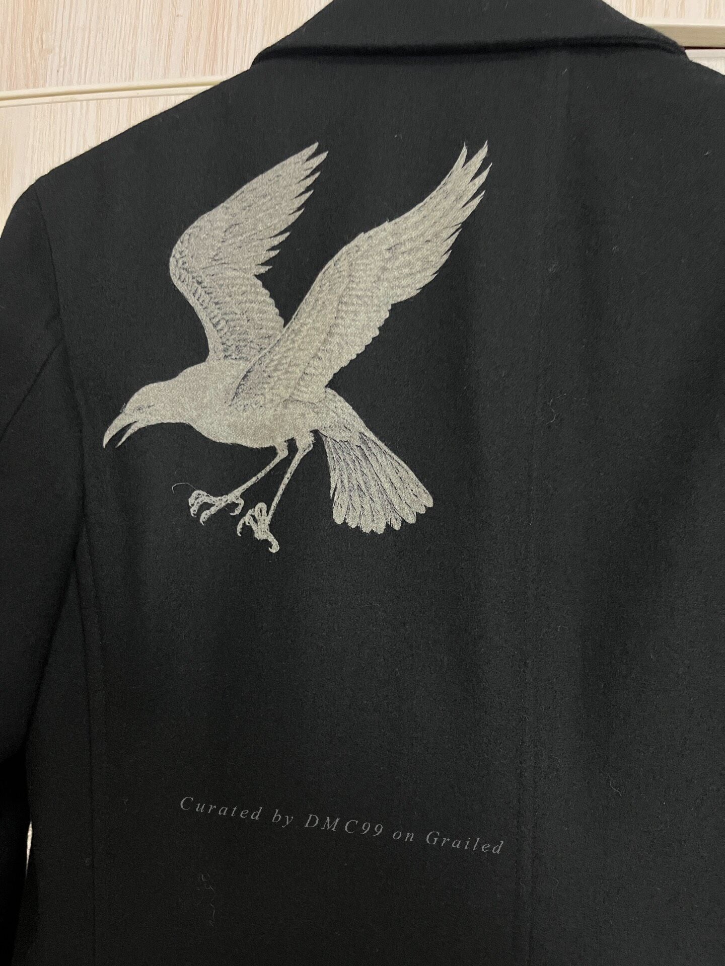 Yohji Yamamoto 11AW Discharge Dyed Crow Replica
