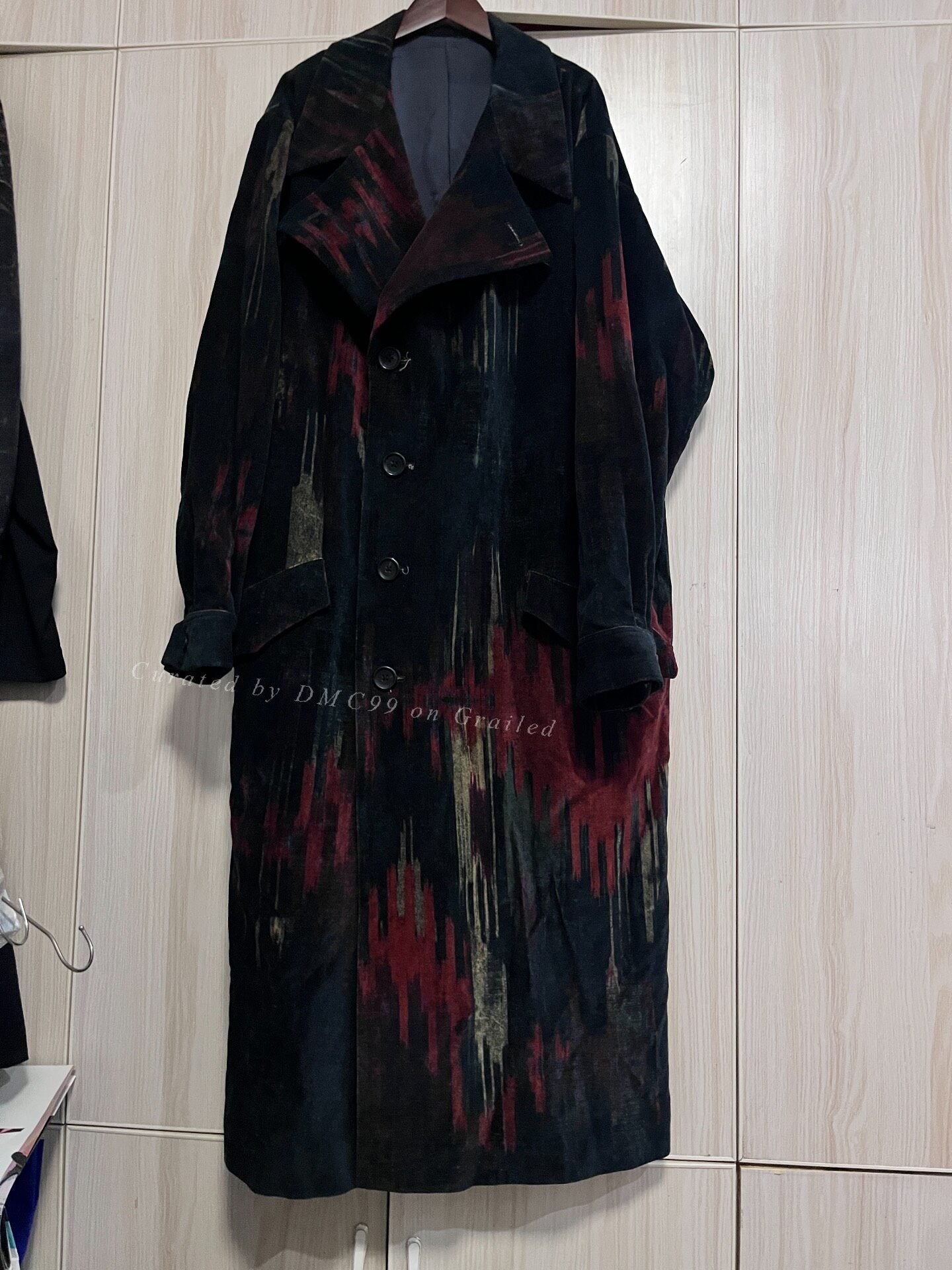 Yohji Yamamoto 23AW Runway Look7 Cotton Velvet Coat