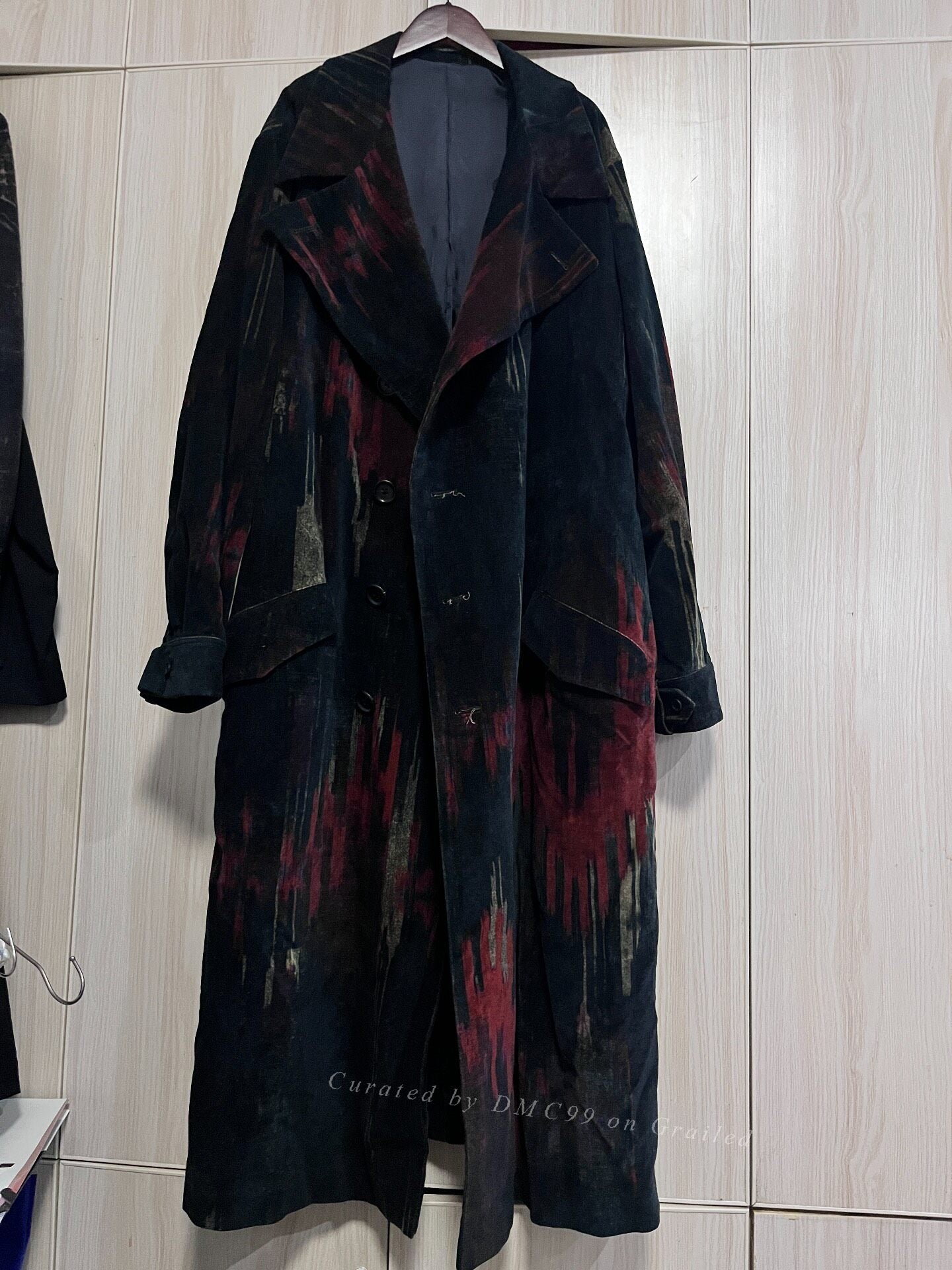 Yohji Yamamoto 23AW Runway Look7 Cotton Velvet Coat