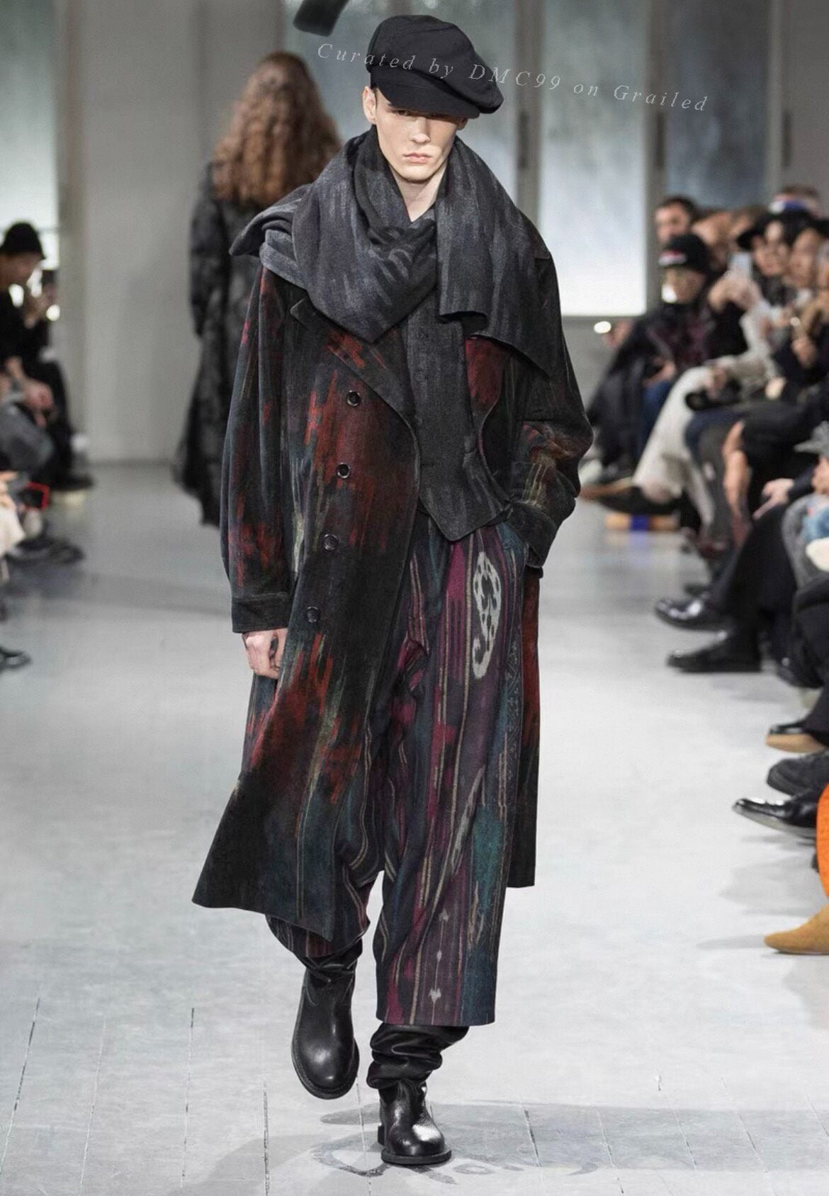 Yohji Yamamoto 23AW Runway Look7 Cotton Velvet Coat