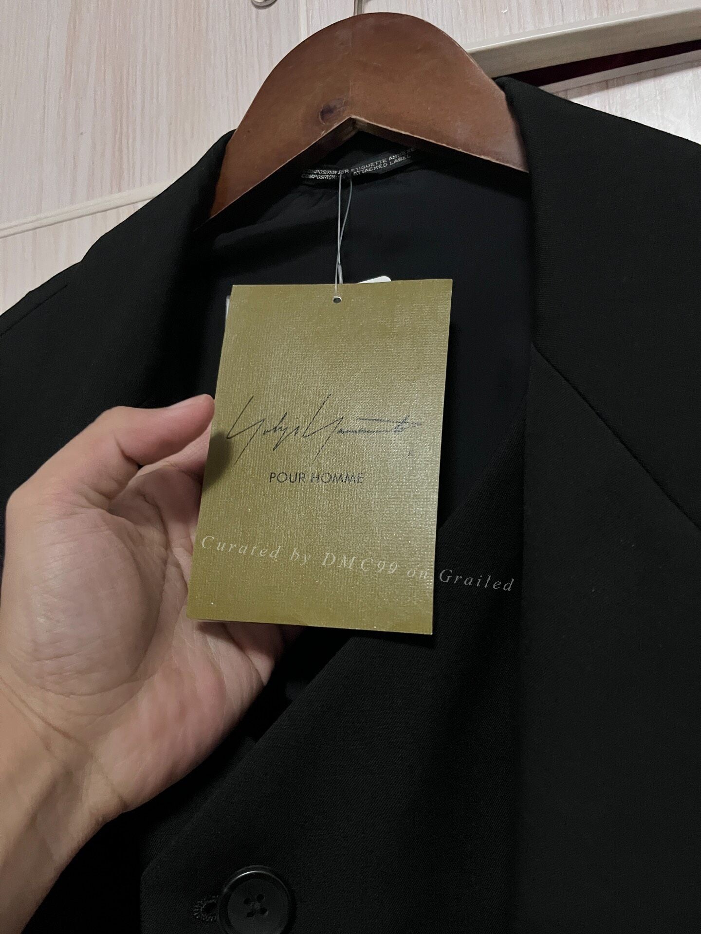 Yohji Yamamoto 22AW Embroidered Crow Coat