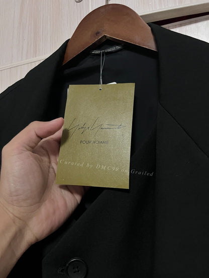 Yohji Yamamoto 22AW Embroidered Crow Coat