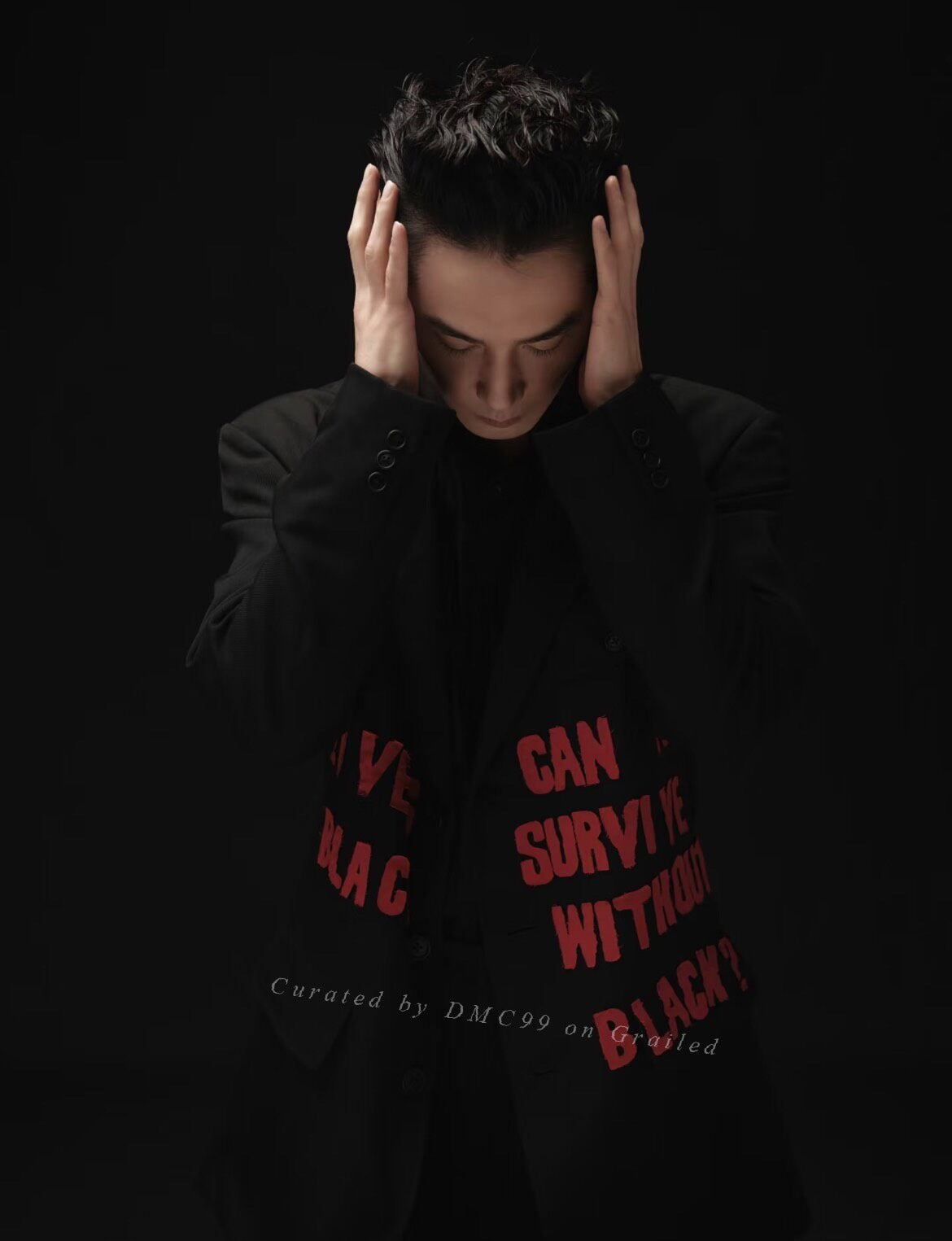 Yohji Yamamoto 24AW Red Slogan Coat