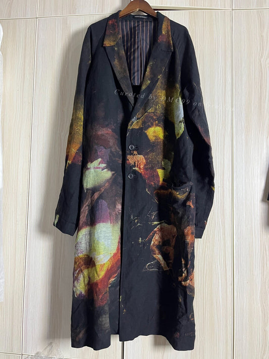Yohji Yamamoto 24ss Oil Painting Coat